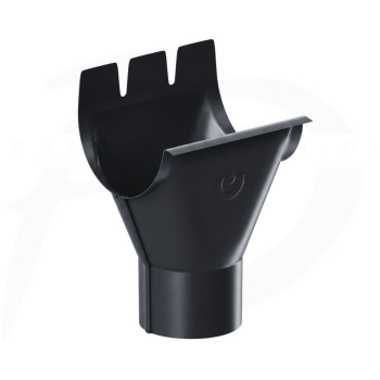 Lej spustowy stalowy 125/90 firmy KROP kolor czarny